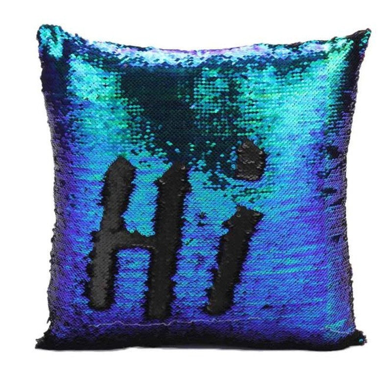 HKM-691923 Mermaid Sequined Pillowcase for Sparkling Home Décor