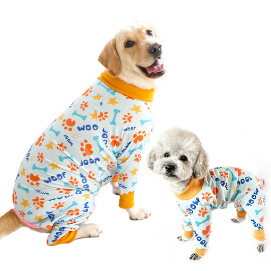 HKM-692115 Cute Cotton Dog Jumpsuit in Various Colors and Sizes for All Breeds
