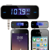 HKM-692115 Universal Car FM Transmitter for Android and iPhone with 3.5mm AUX Input and Hands-Free Calling