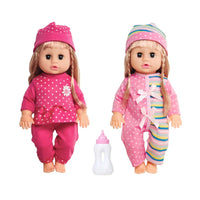 HKM-692179 14 Inch Vinyl Baby Doll Toy with 4 Sounds for Kids Ages 2-7