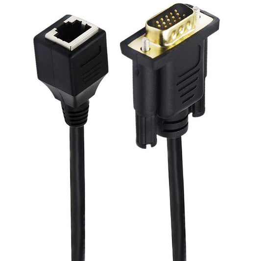 HKM-692243 VGA Male to Female Adapter Cable with RJ-45 Network Interface