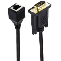 HKM-692243 VGA Male to Female Adapter Cable with RJ-45 Network Interface