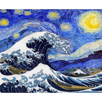 HKM-692307 Frameless Digital Oil Painting on Linen - Classic 24 Color Options, 40x50cm & 60x75cm Sizes