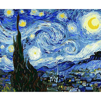 HKM-692307 Frameless Digital Oil Painting on Linen - Classic 24 Color Options, 40x50cm & 60x75cm Sizes