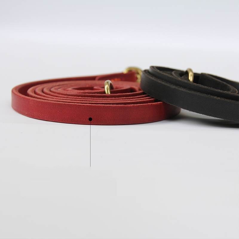 HKM-692371 Cowhide Leather Competition Elastic Band in Black and Light Wine Red, Various Sizes Available
