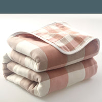 HKM-692371 Six-Layer Cotton Gauze Quilt for Summer Cooling - Lightweight Air Conditioner Blanket, 120x150cm & 90x100cm Options