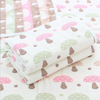 HKM-692371 Six-Layer Cotton Gauze Quilt for Summer Cooling - Lightweight Air Conditioner Blanket, 120x150cm & 90x100cm Options