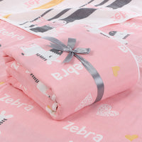 HKM-692371 Six-Layer Cotton Gauze Quilt for Summer Cooling - Lightweight Air Conditioner Blanket, 120x150cm & 90x100cm Options