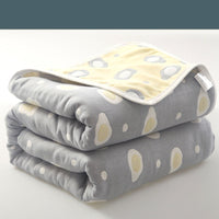 HKM-692371 Six-Layer Cotton Gauze Quilt for Summer Cooling - Lightweight Air Conditioner Blanket, 120x150cm & 90x100cm Options