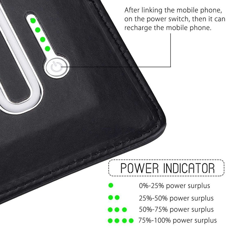 HKM-692563 Portable 8000mAh Rechargeable Power Bank with Wireless Charging and Multi-Connector Options