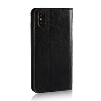 HKM-692627 Leather Flip Cover Wallet for iPhone - Stylish Protection and Storage