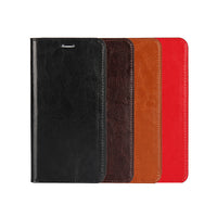 HKM-692627 Leather Flip Cover Wallet for iPhone - Stylish Protection and Storage