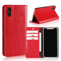 HKM-692627 Leather Flip Cover Wallet for iPhone - Stylish Protection and Storage