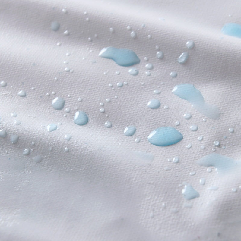 HKM-692691 White Knitted Fabric Bedspread and Mattress Protector for 1.8m Beds, Multiple Sizes Available