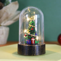 HKM-692819 Christmas-Themed Small Night Lamp with Snowman, Old Man, and Tree Ornaments