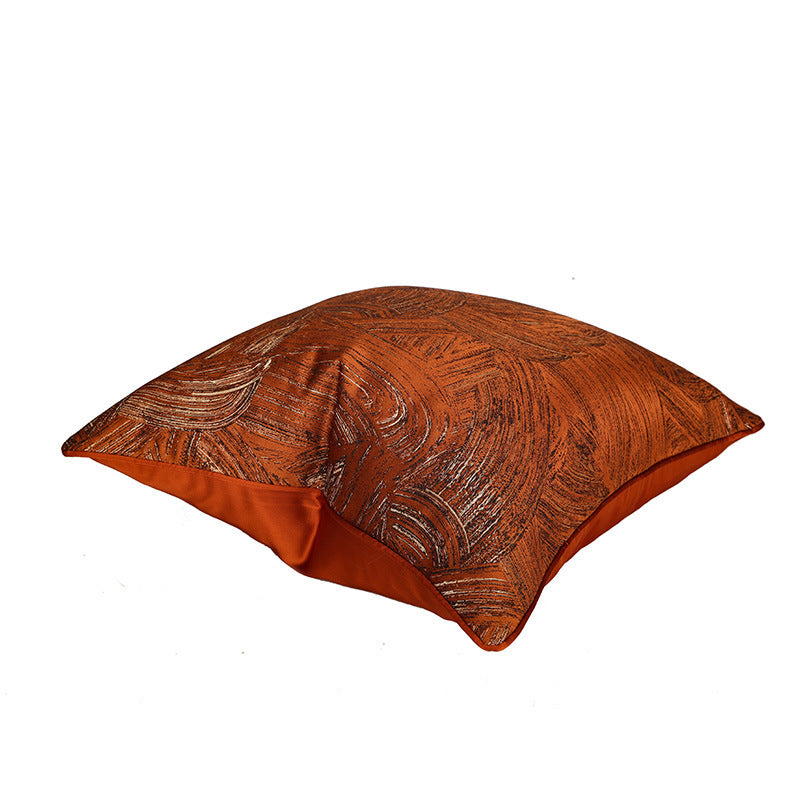HKM-692819 Geometric Abstract Orange Pillow Cover for Living Room - 30x50cm, 45x45cm, 50x50cm Sizes