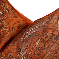 HKM-692819 Geometric Abstract Orange Pillow Cover for Living Room - 30x50cm, 45x45cm, 50x50cm Sizes