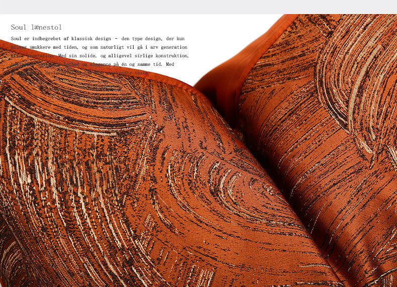 HKM-692819 Geometric Abstract Orange Pillow Cover for Living Room - 30x50cm, 45x45cm, 50x50cm Sizes