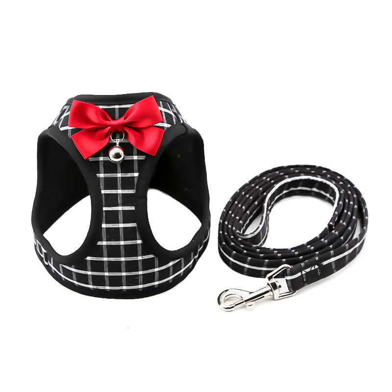HKM-692883 Cat Harness and Leash Set with Adjustable Chest Strap and Collar in Multiple Colors