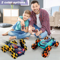 HKM-692947 Remote Control 2.4G Stunt Drift 6-Wheel Deformation Car with Water Spray and LED Lights