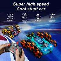 HKM-692947 Remote Control 2.4G Stunt Drift 6-Wheel Deformation Car with Water Spray and LED Lights