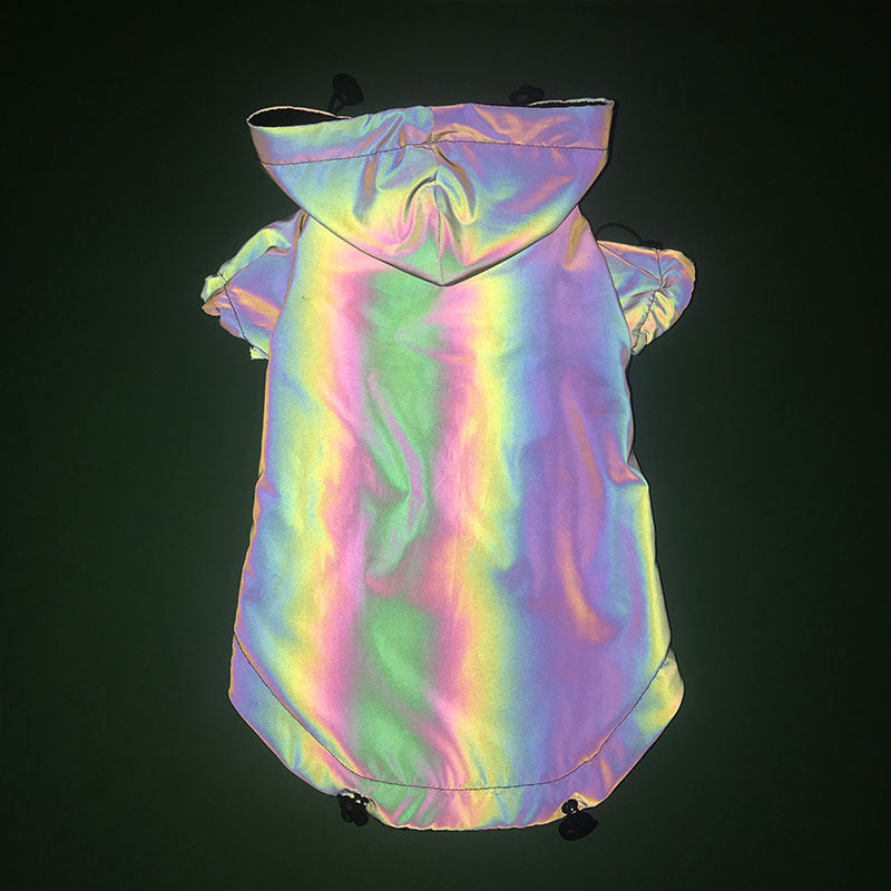 HKM-693011 Reflective Windbreaker Hoodie for Pets - Soft, Warm, Waterproof Dog Coat