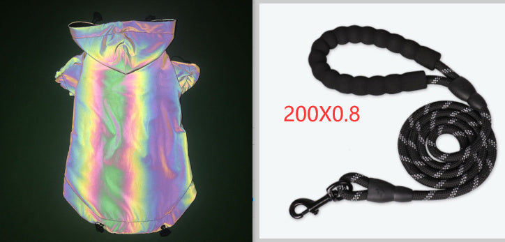 HKM-693011 Reflective Windbreaker Hoodie for Pets - Soft, Warm, Waterproof Dog Coat