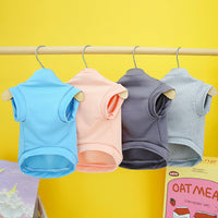 HKM-693139 Quick Dry Casual Vest for Dogs - Lightweight Polyester in Pink, Sky Blue, Dark Gray, Light Gray (Sizes S-XXL)