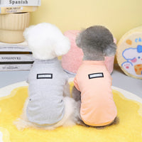 HKM-693139 Quick Dry Casual Vest for Dogs - Lightweight Polyester in Pink, Sky Blue, Dark Gray, Light Gray (Sizes S-XXL)