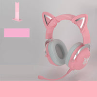 HKM-693203 Cute Girls Wired Computer Gaming Headset with Microphone, 3.5mm Plug, 20Hz-20KHz Audio Range