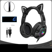 HKM-693203 Cute Girls Wired Computer Gaming Headset with Microphone, 3.5mm Plug, 20Hz-20KHz Audio Range