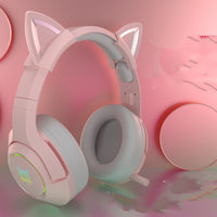 HKM-693203 Cute Girls Wired Computer Gaming Headset with Microphone, 3.5mm Plug, 20Hz-20KHz Audio Range