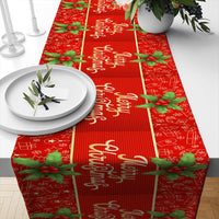 HKM-693331 Linen Insulated Christmas Table Runner with Striped and Plaid Patterns, 33x183CM