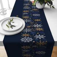 HKM-693331 Linen Insulated Christmas Table Runner with Striped and Plaid Patterns, 33x183CM