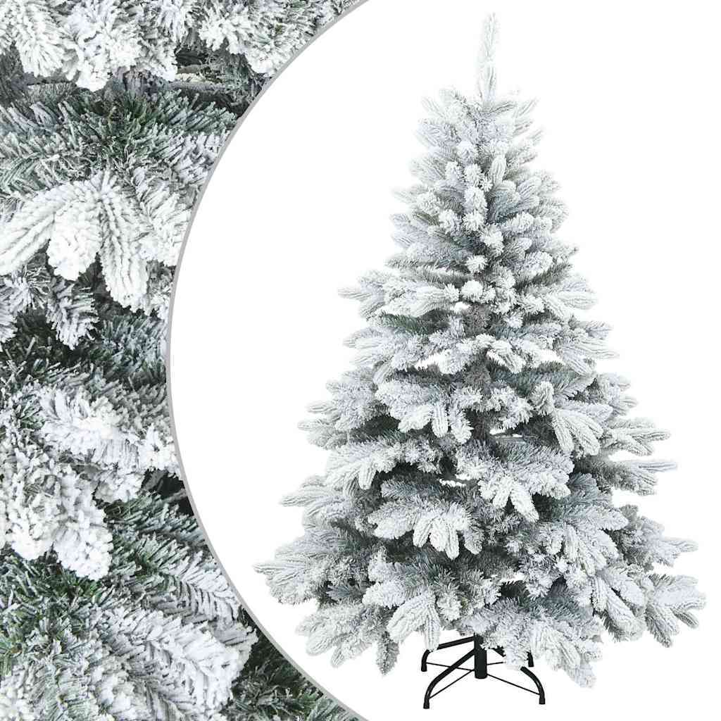 HKM-693331 Modern Snow Flocked Artificial Christmas Tree - Indoor/Outdoor Use, 150cm or 180cm Options