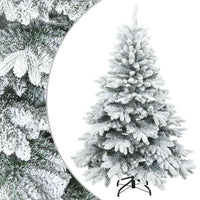 HKM-693331 Modern Snow Flocked Artificial Christmas Tree - Indoor/Outdoor Use, 150cm or 180cm Options
