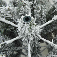 HKM-693331 Modern Snow Flocked Artificial Christmas Tree - Indoor/Outdoor Use, 150cm or 180cm Options