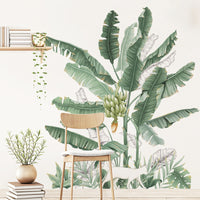 HKM-693459 Banana Tree Plant Wallpaper and Wall Sticker for Bedroom Decoration