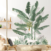 HKM-693459 Banana Tree Plant Wallpaper and Wall Sticker for Bedroom Decoration