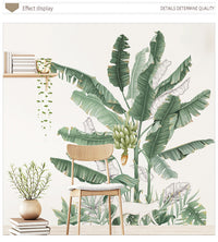 HKM-693459 Banana Tree Plant Wallpaper and Wall Sticker for Bedroom Decoration