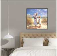 HKM-693523 Diamond Painting Art - Full Round Diamond Craft for Bedroom Decor, 30X30CM Canvas