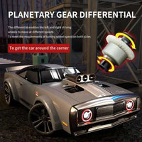 HKM-693523 High-Speed 1/16 Scale 4WD RC Drift Car with LED Lights – Perfect for Kids and Adults