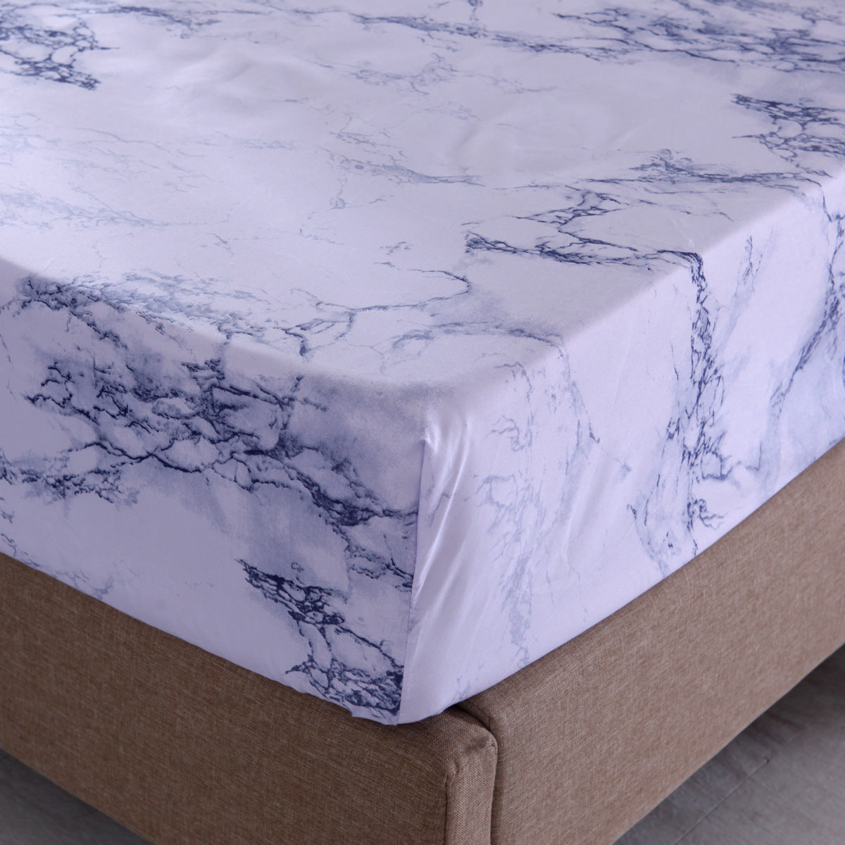 HKM-693523 Stone Pattern Fitted Sheet Set in Soft Polyester Fiber - Available in Twin, Full, Queen, King Sizes