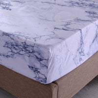 HKM-693523 Stone Pattern Fitted Sheet Set in Soft Polyester Fiber - Available in Twin, Full, Queen, King Sizes