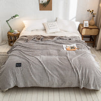 HKM-693523 Thickened Flannel Fleece Blanket with Various Color Options and Sizes
