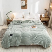 HKM-693523 Thickened Flannel Fleece Blanket with Various Color Options and Sizes