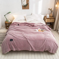 HKM-693523 Thickened Flannel Fleece Blanket with Various Color Options and Sizes