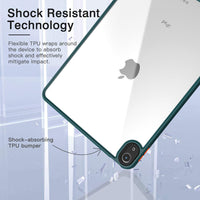 HKM-693779 Transparent Acrylic Case for iPad Air 4 and Pro 11/12.9, Supports Pencil 2 Charging, Shock-Absorbing Design