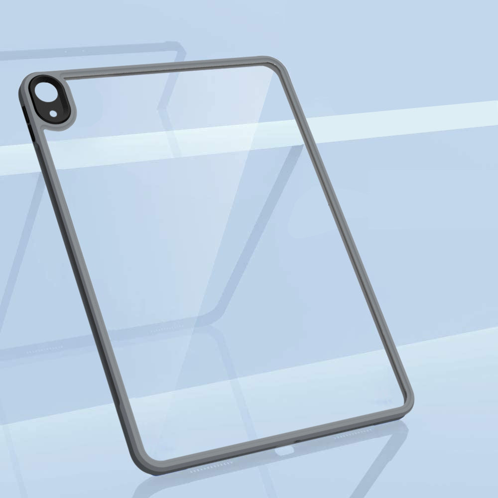 HKM-693779 Transparent Acrylic Case for iPad Air 4 and Pro 11/12.9, Supports Pencil 2 Charging, Shock-Absorbing Design