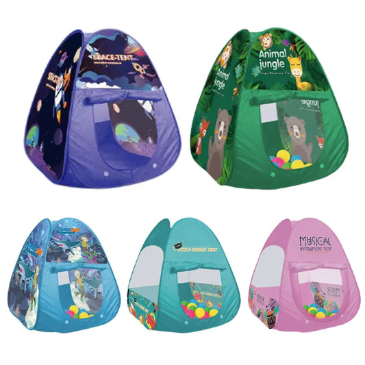 KTX-693779 Universe Space Foldable Indoor Playhouse Toy and Ball Pool Tent for Kids, 80 cm